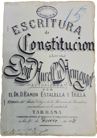 Pont, Aurell y Armengol, 150 anys fabricant teixits i feltres a Terrassa